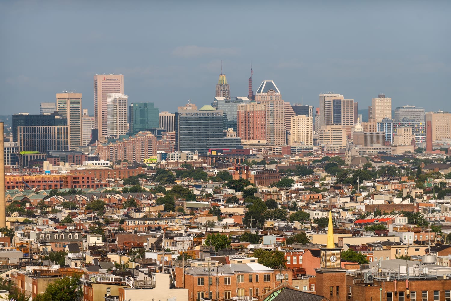 Skyline of Baltimore, the community where CCA serves.
