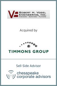 Robert H Vogel Engineering acquired by Timmons Group