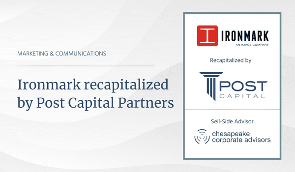 Ironmark Recapitalized by Post Capital Partners