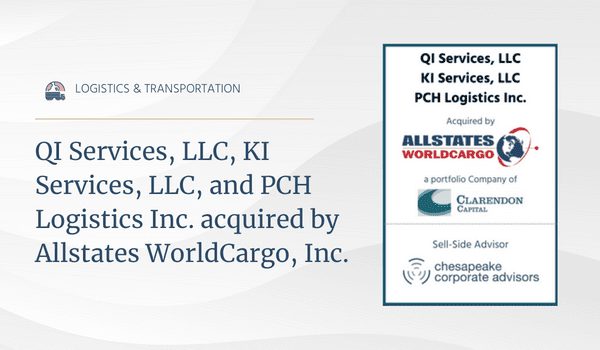 QI Services, LLC, KI Services, LLC, and PCH Logistics Inc. acquired by Allstates WorldCargo, Inc.