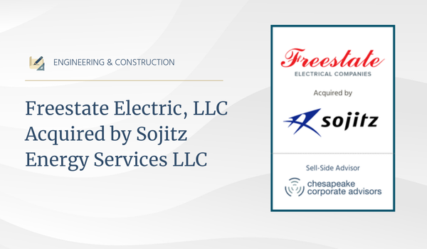 Freestate Electric, LLC Acquired by Sojitz Energy Services LLC